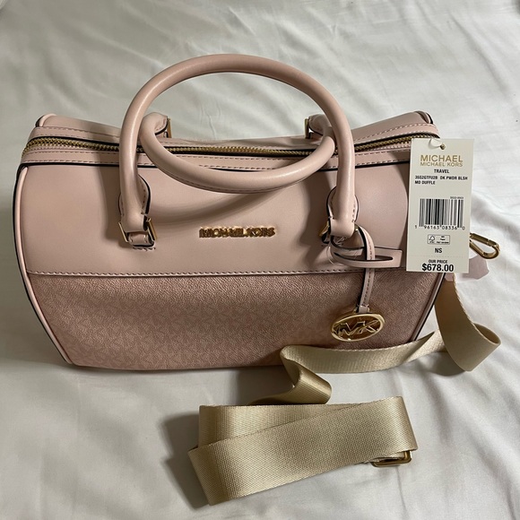 Michael Kors women Medium Duffel Satchel bag. Handbag purse and crossbody NEW. - Picture 3 of 16